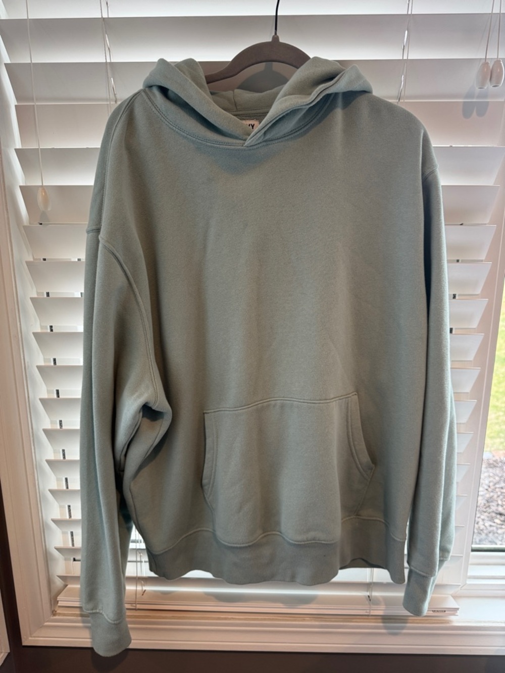 Old Navy Men's Hoodie in Sage Green - Picture 1 of 3